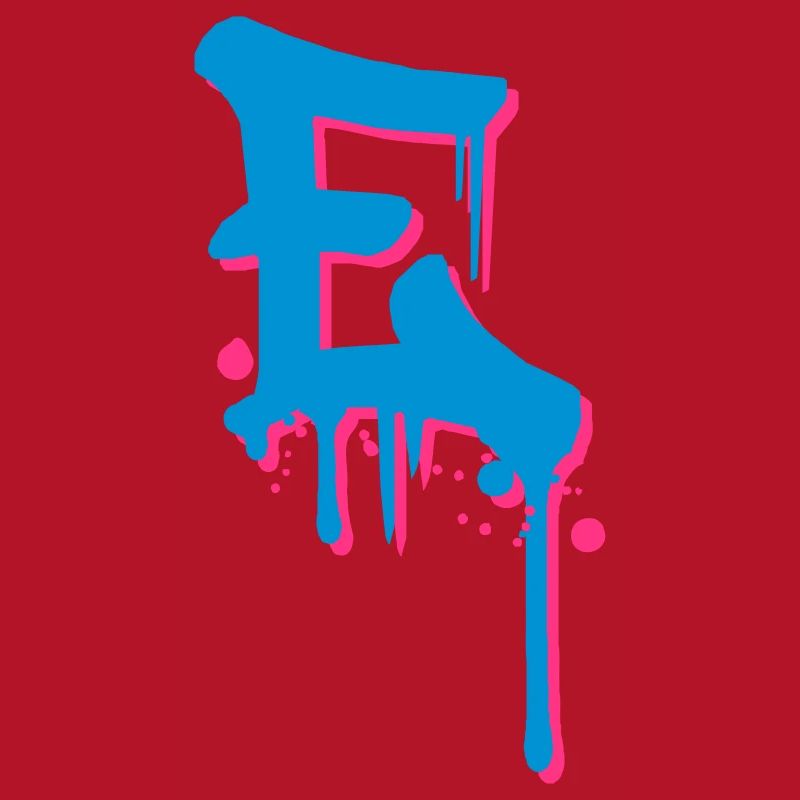 Graffiti E tombe jet de sang Farbklex