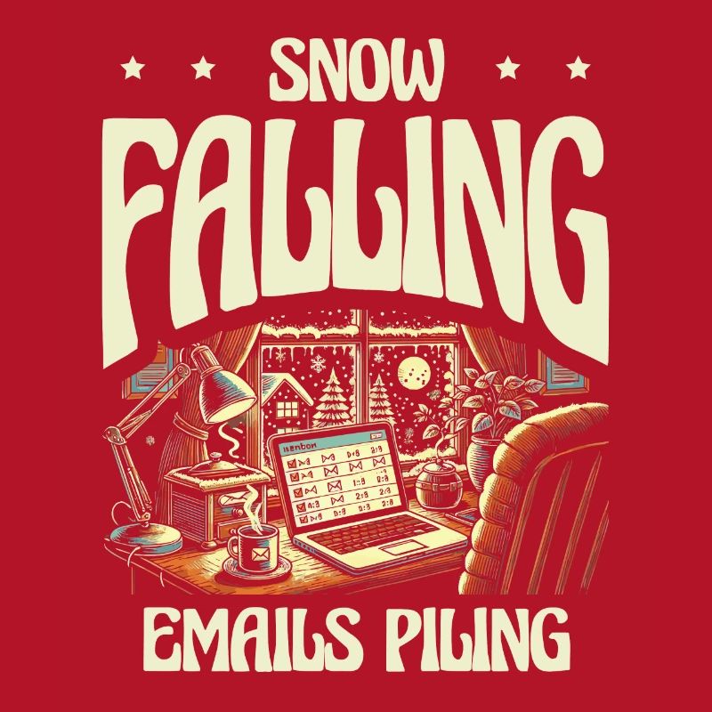 Snow-falling e-mails pile up, winter work