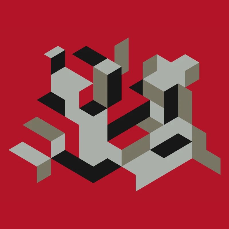 Perspective Construction Cube Teindre Yourself Labyrinthe 3D