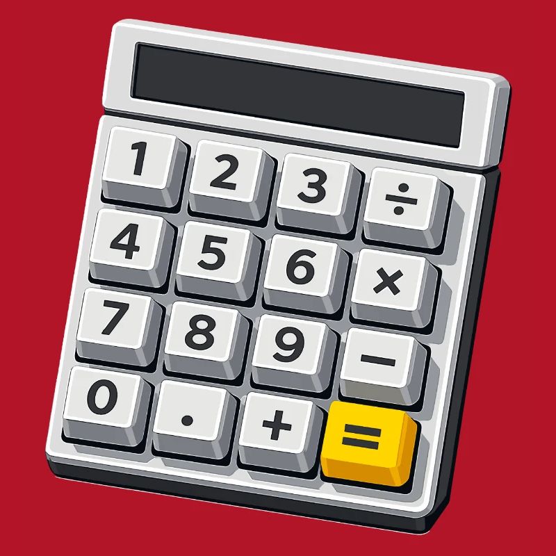 Calculatrice de costumes de carnaval Professeur de maths