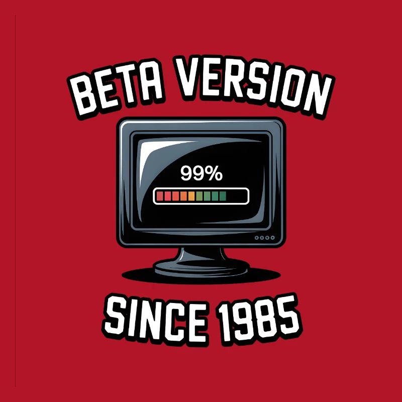 Retro Computer Progress Design