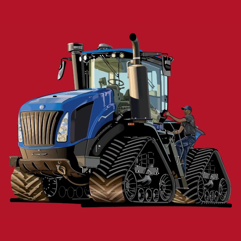 Tractor with crawler drive