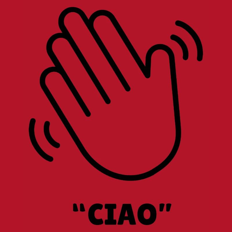 Ciao – Conception de la main agitée