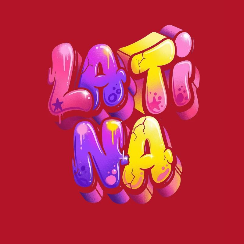 Neon Graffiti Lettering Gradient