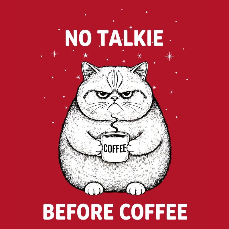 Pas de conversation devant un chat amateur de café