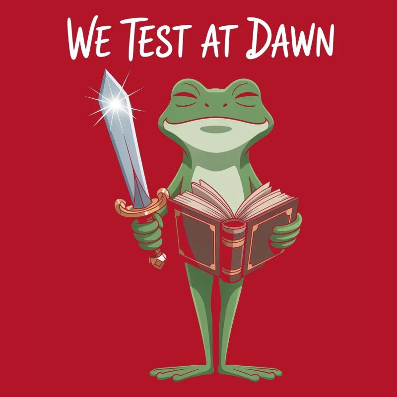 Dawn Test Frog: Sword & Scroll