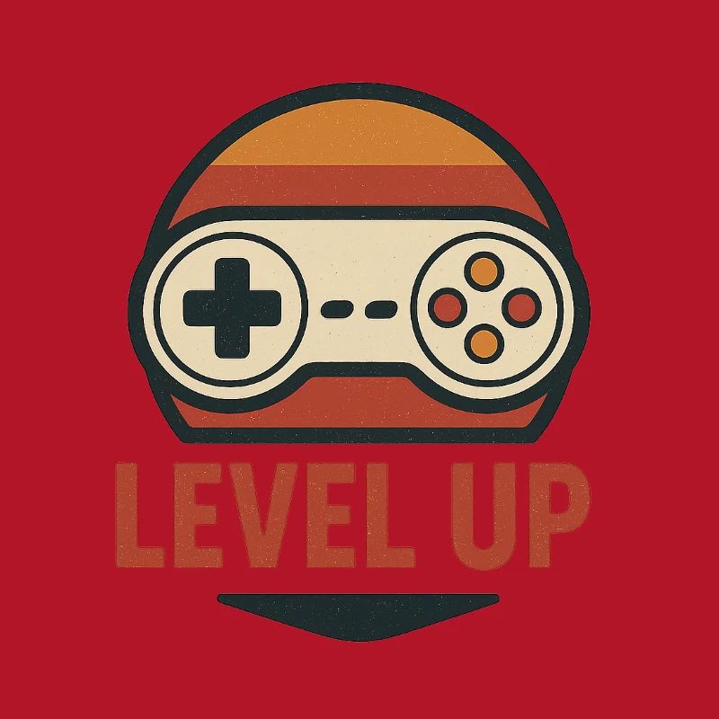 Level Up Retro Controller Graphics