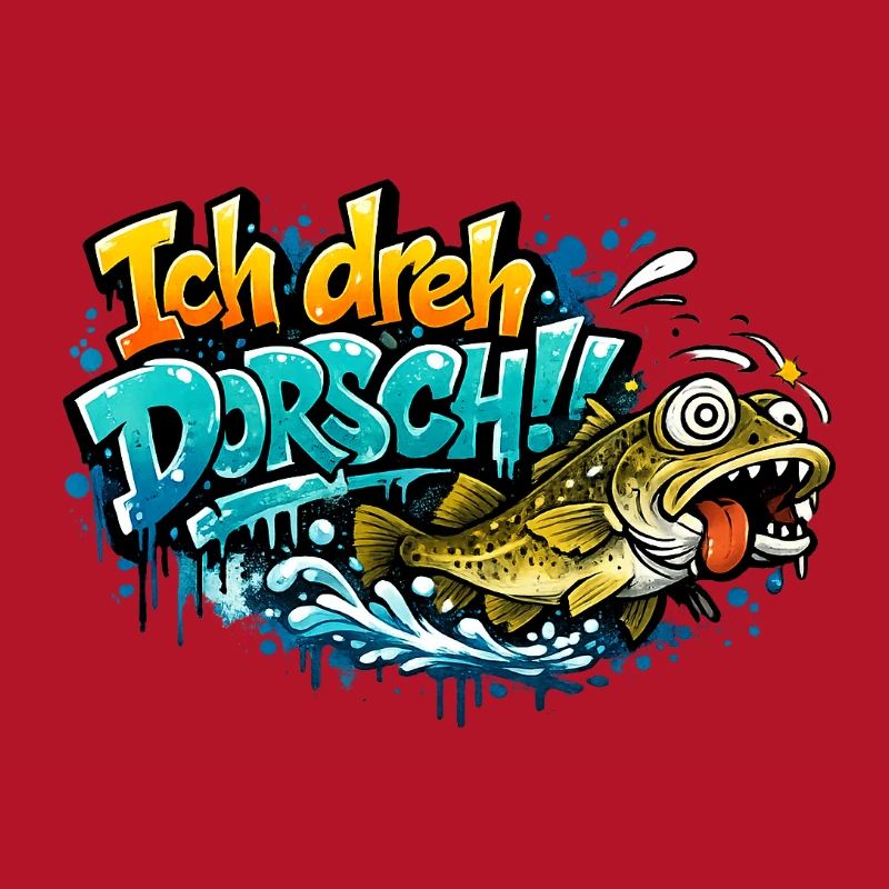 I Shoot Cod Graffiti Fish