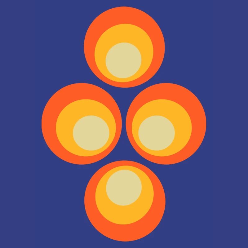 70s Circles Pattern