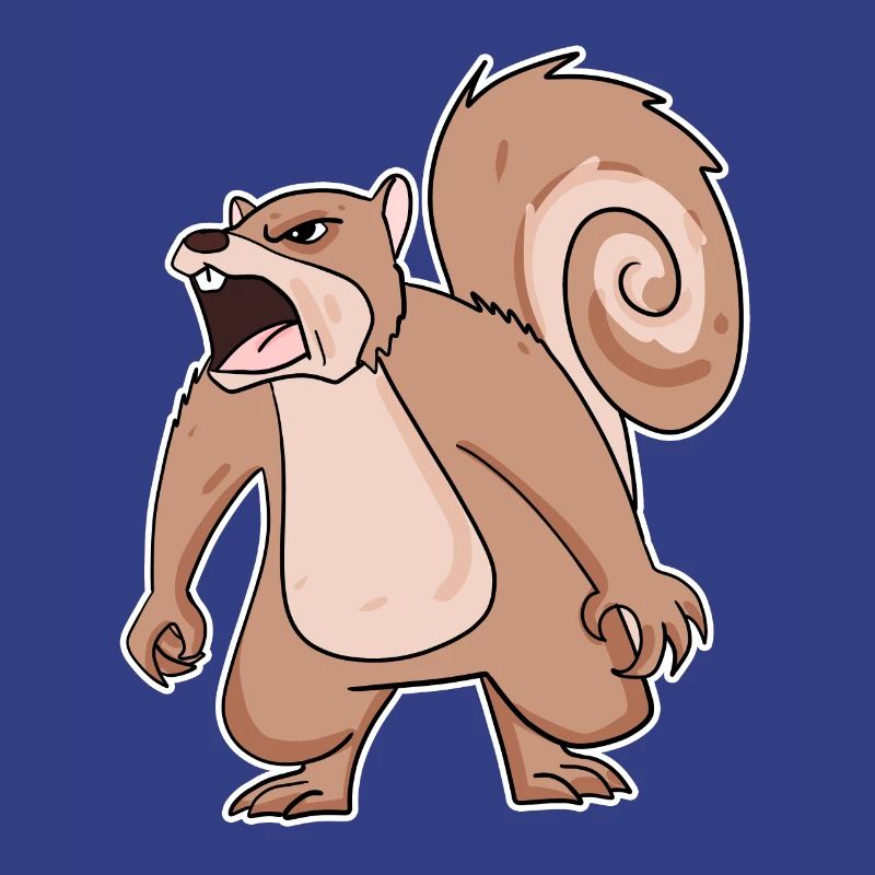 wütendes Eichhörnchen