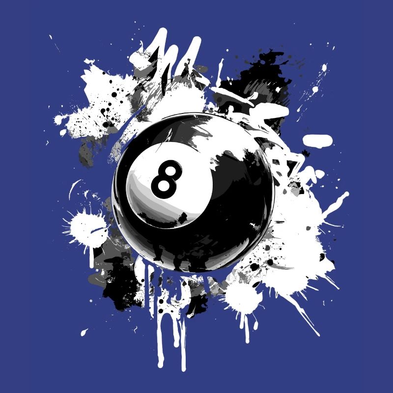 Conception créative de billard à 8 boules