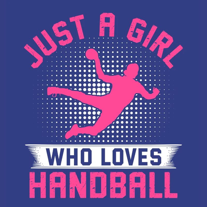 einfach ein Mädchen, das Handball liebt