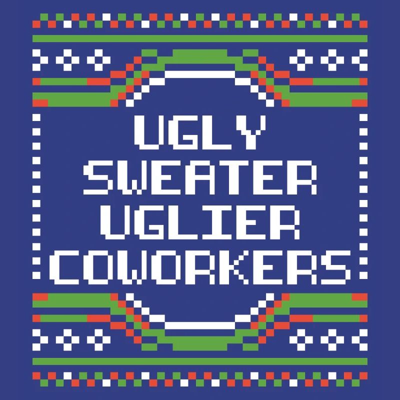 Pull de Noël moche de bureau Pull humoristique de bureau