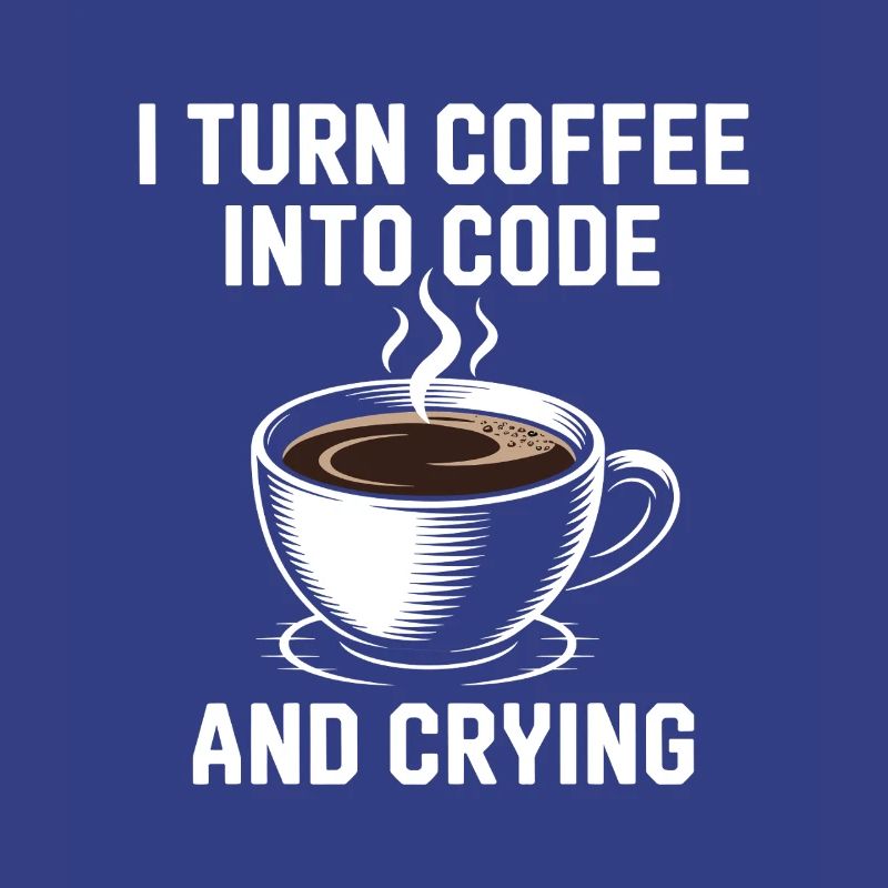 Coffee and programming debugging humor for Softwar
