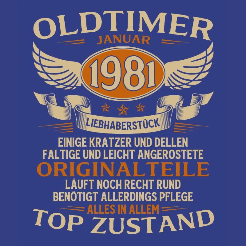 45. Geburtstag Geschenk Oldtimer Januar 1981