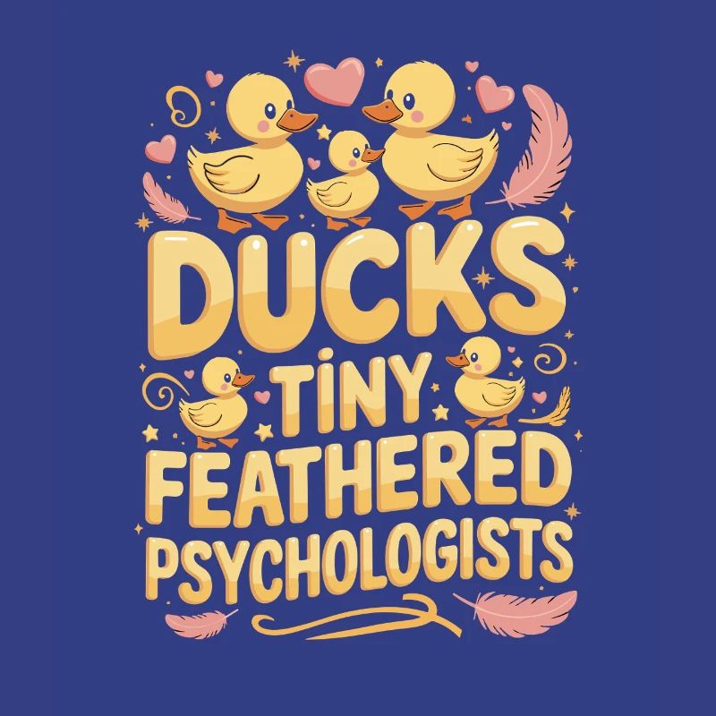 Ducks Tiny Feathered Psychologists Funny Ducks