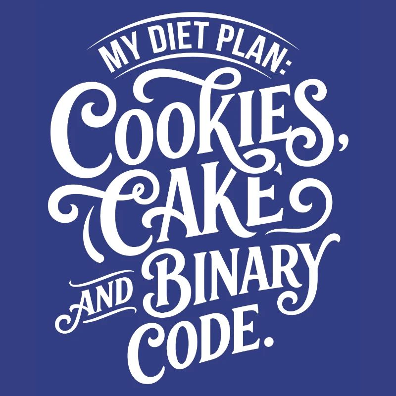 Cookies Cake Binary Code Design