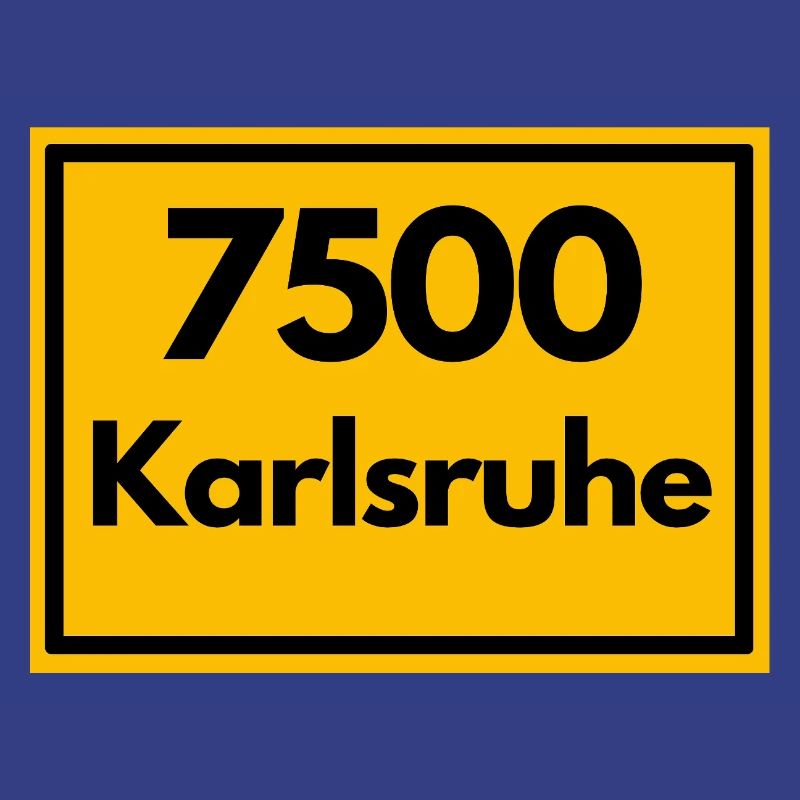 OLD POSTCODE ZIP CODE 7500 KARLSRUHE FÄCHERSTADT
