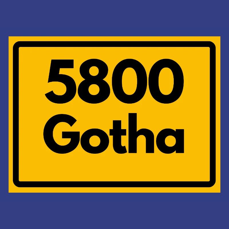 OLD POSTCODE 5800 GOTHA HEIMATSTOLZ ORIGINAL