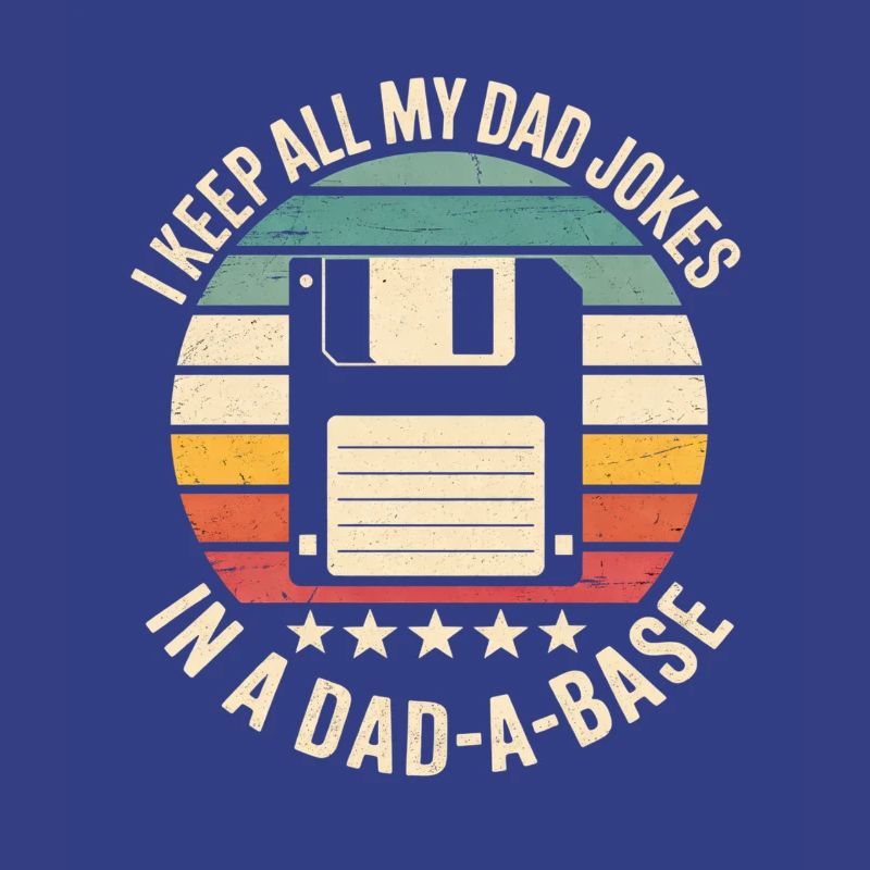 Retro Floppy Disk Humor Dad Jokes Database Database