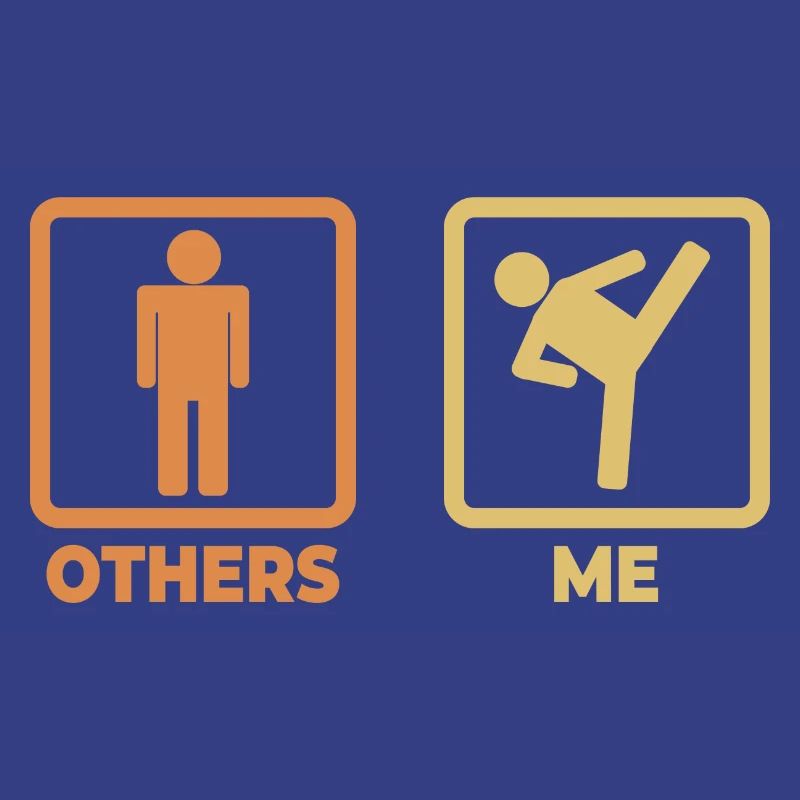 Kickboxer stick figures