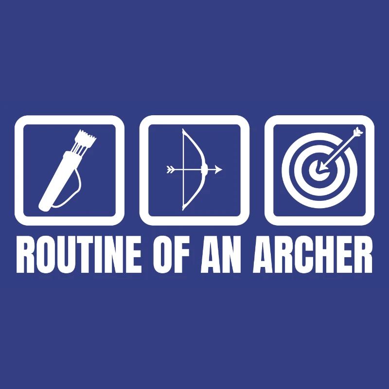 Routine eines Bogenschützen