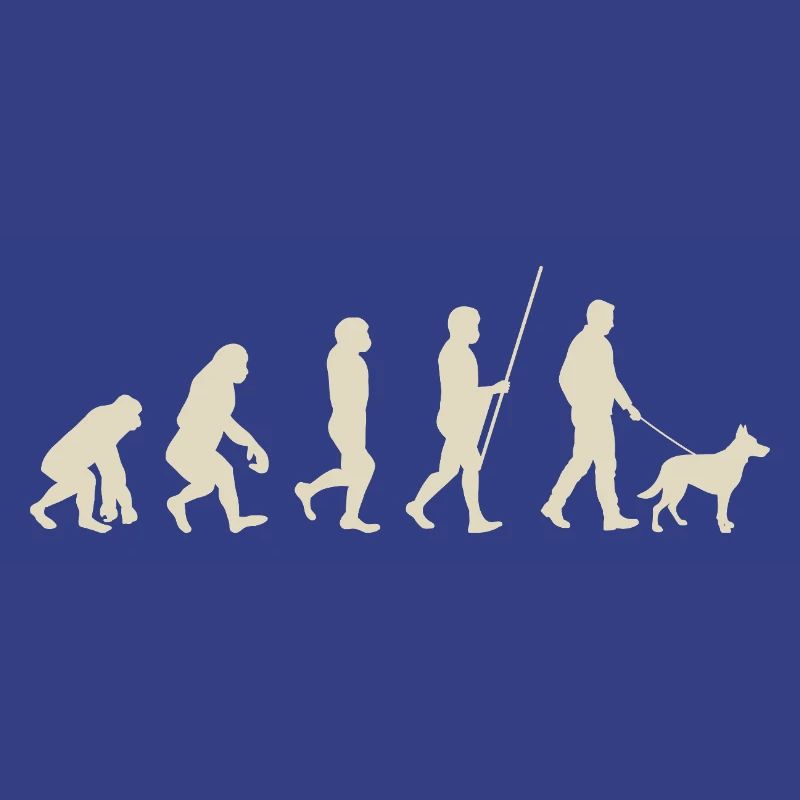 Illustration de l’évolution de l’humanité
