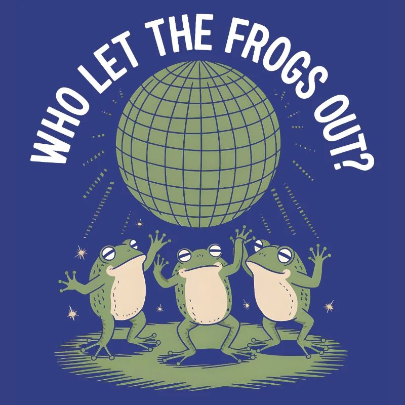 Who let the Frogs out? - Cute Frog Sticker