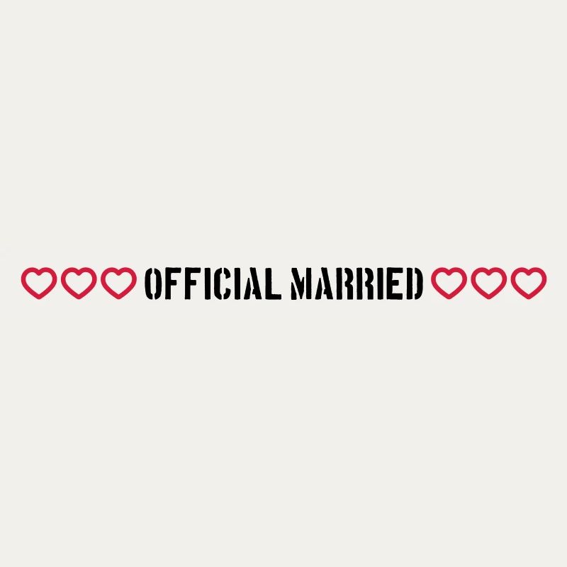 Married Wedding Heart