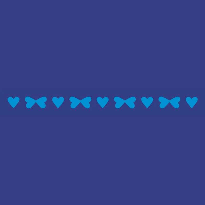 Very small hearts and bows