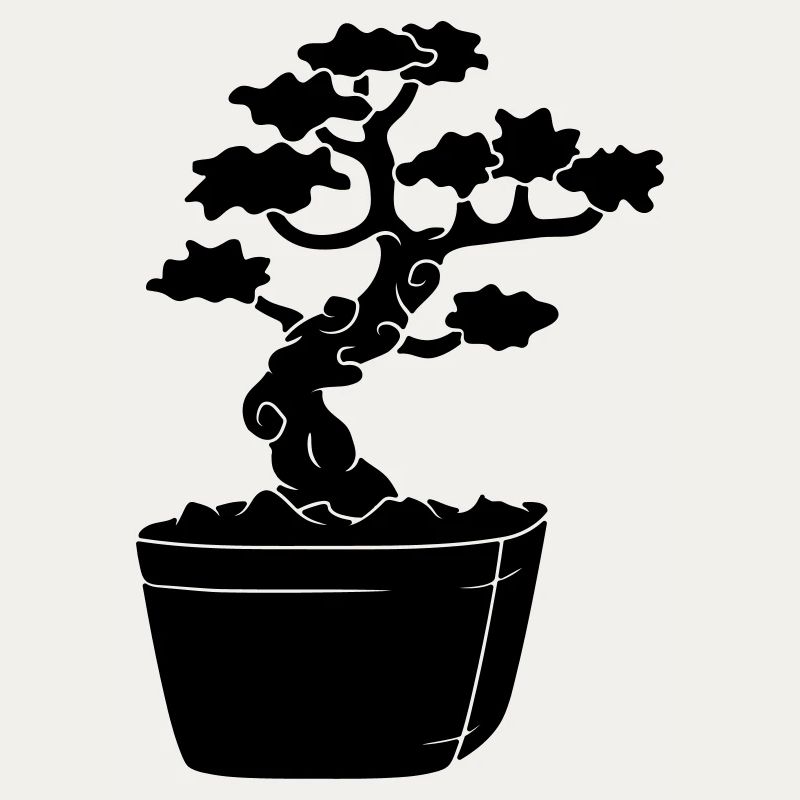 schwarzes bonsai baeumchen gaertner kleiner baum m
