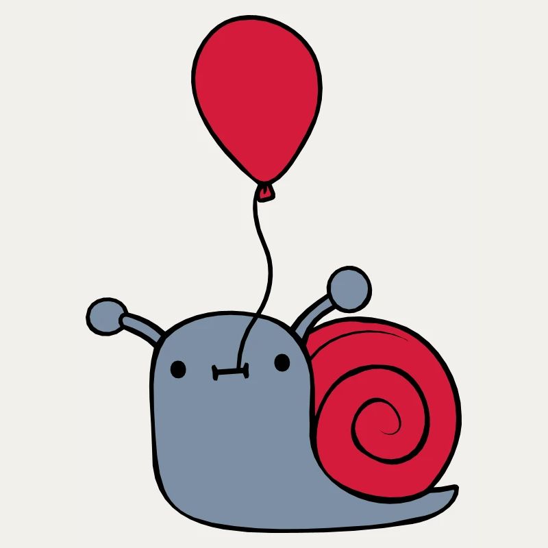 Mignon escargot ballon
