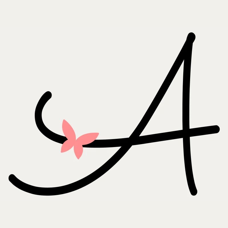 Lettre A Lettre Initiale Papillon
