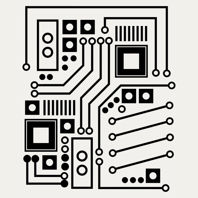 Circuit Board Circuit Board CPU Computer Shirt Gift