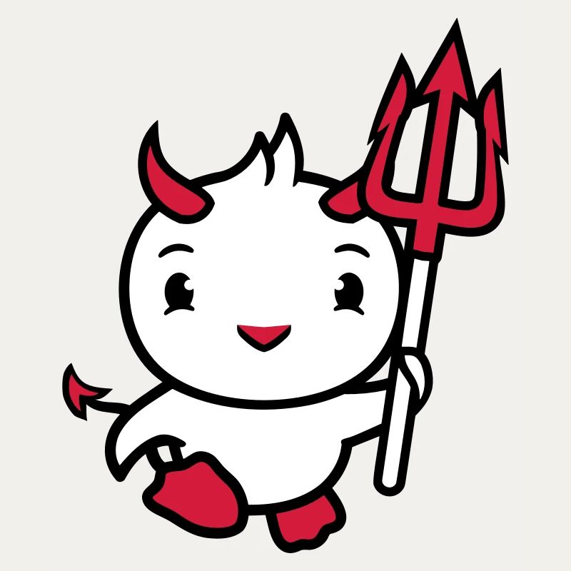 bird devil horns satan trident hell evil cool