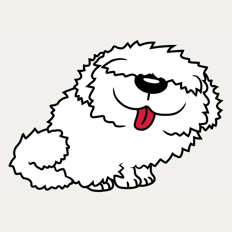 Funny bobtail dog