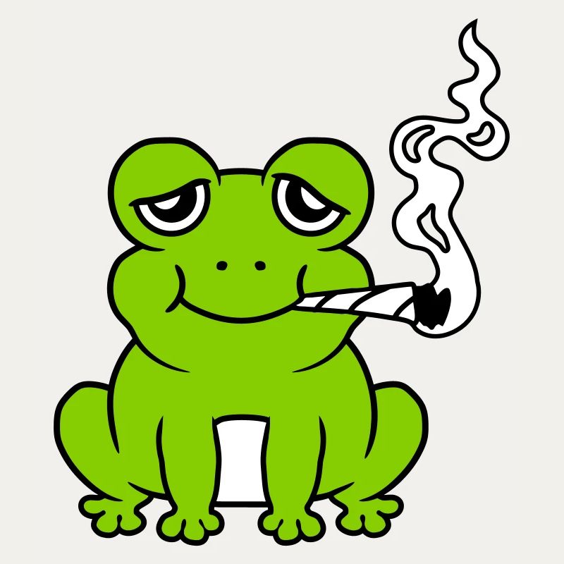 Grenouille à joint de mauvaise herbe lapidée