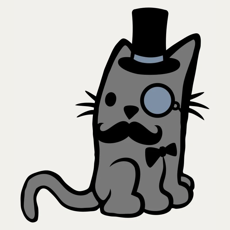 Monocle glasses Mr. Cat