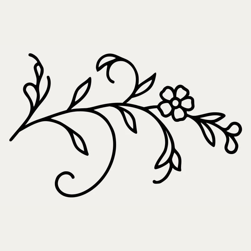 Blumenranke Blätter