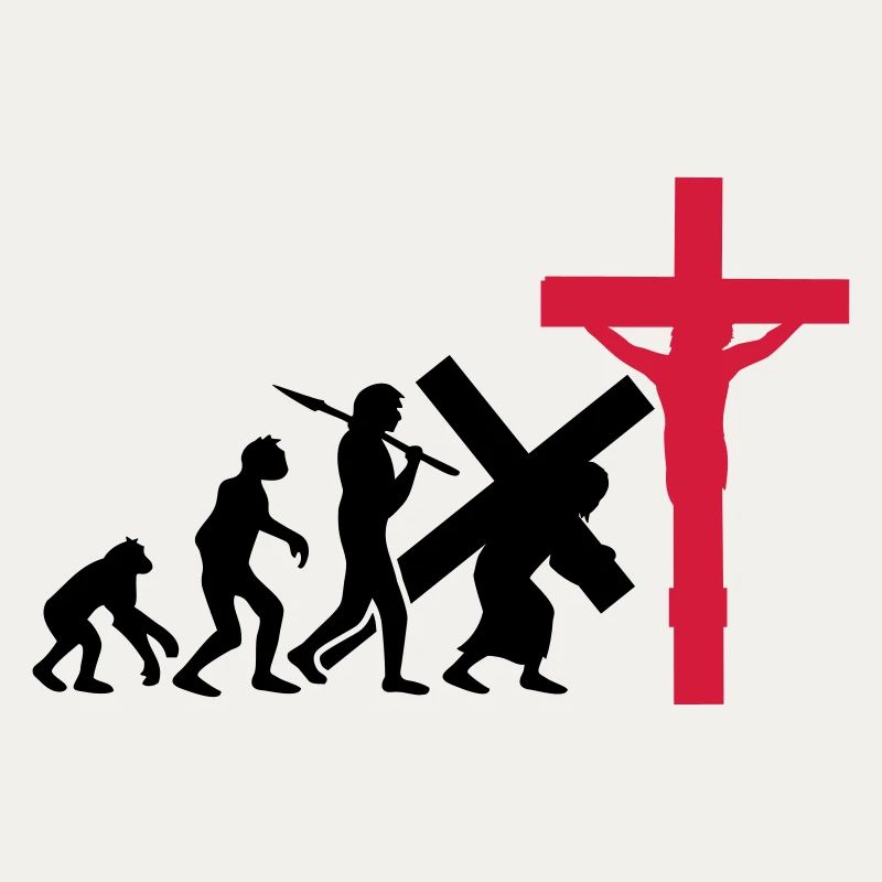 évolution jésus christ humain croire croix crucifi