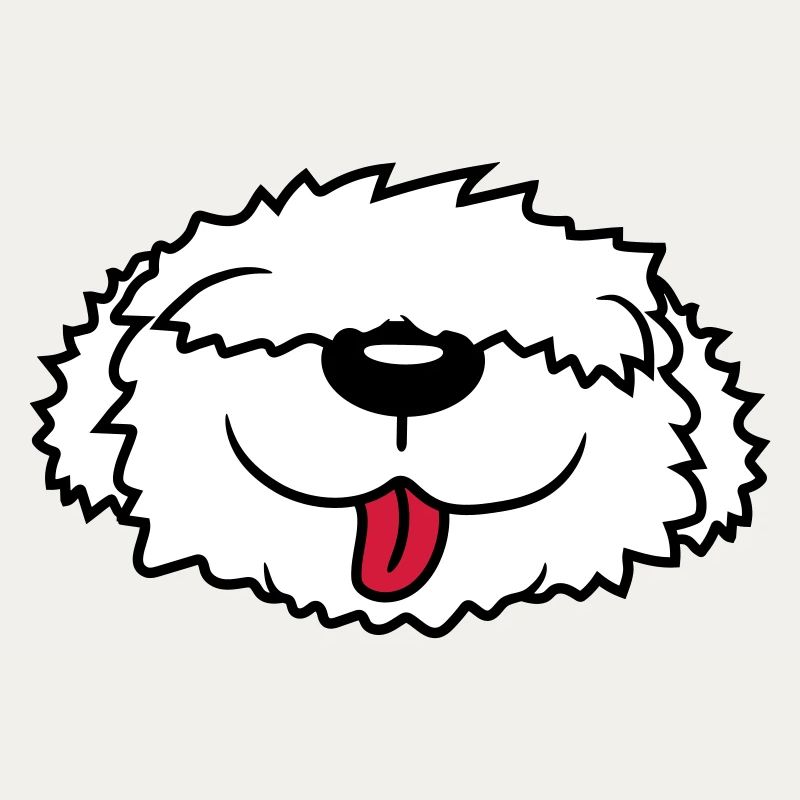 Visage de chien Bobtail