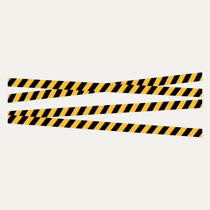 Security tape blocking zone