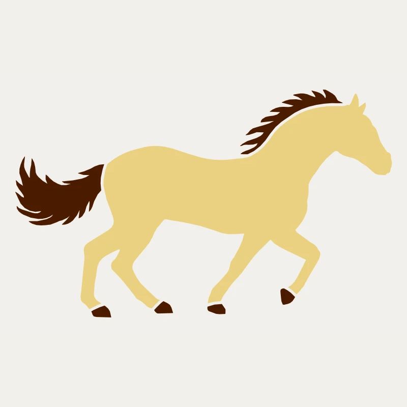 Design Silhouette de cheval de course