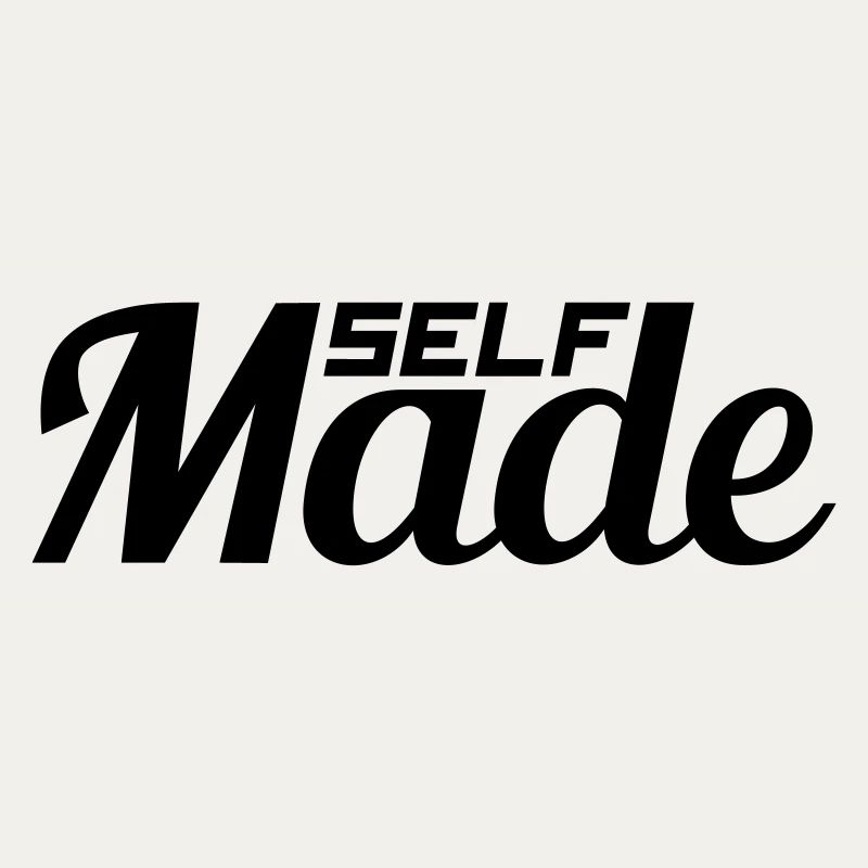 text successful shield logo rich self made man m