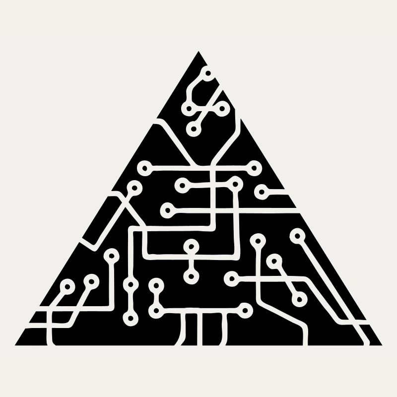 triangular shape microchip technology cool design