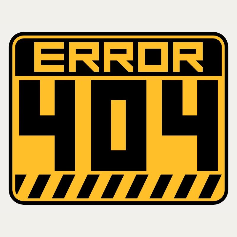 Error 404 Schild Warnung