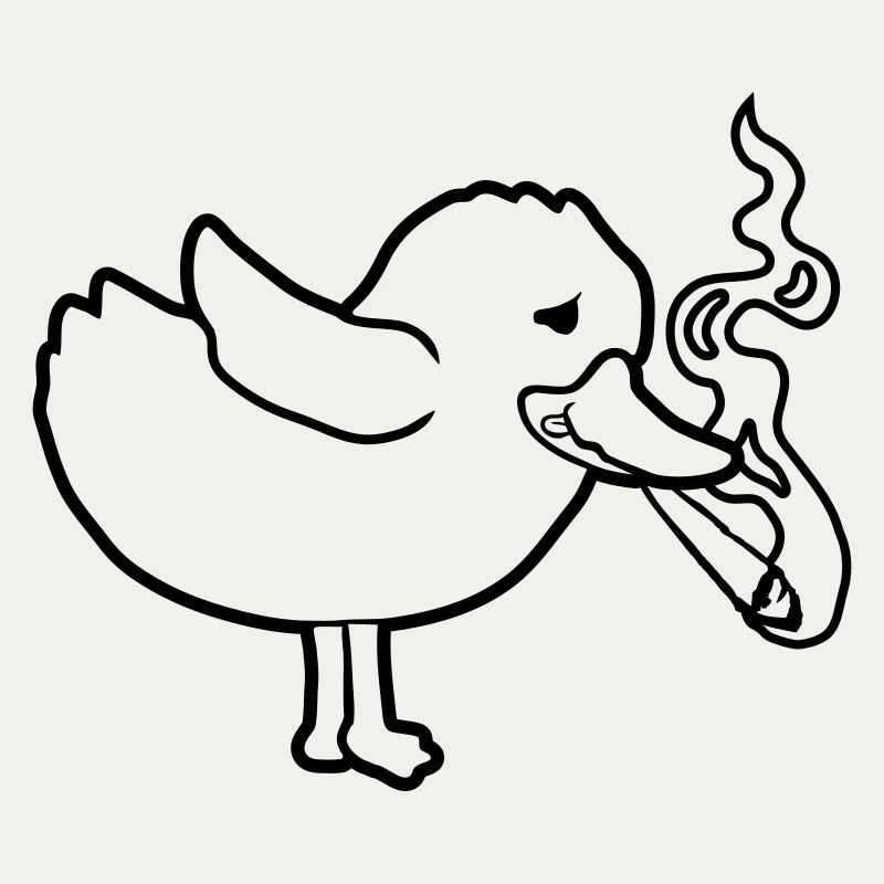 Weed Joint kiffendes Küken