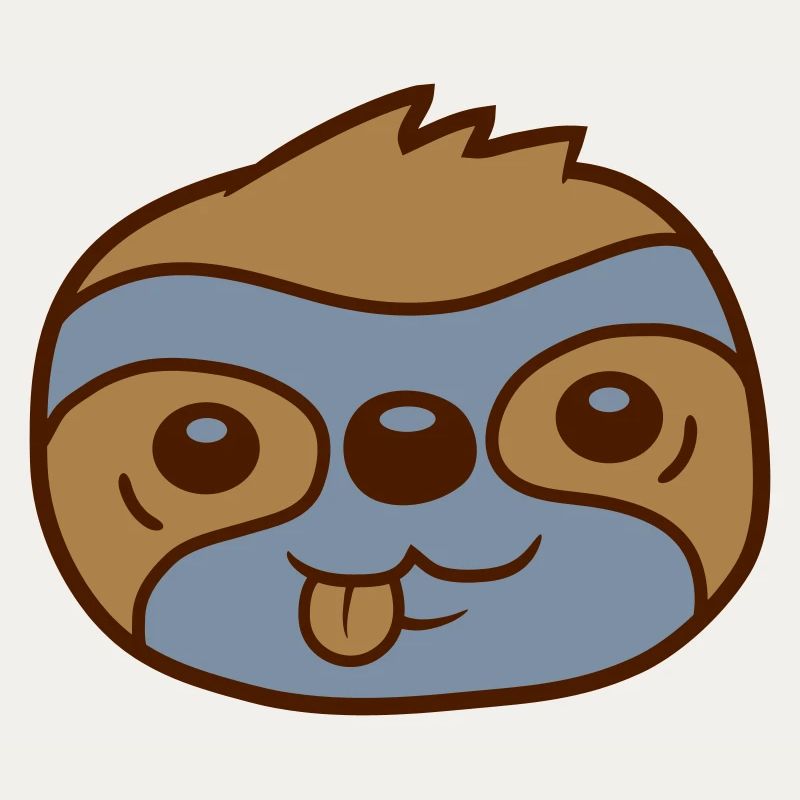 Face Sloth Comic Head