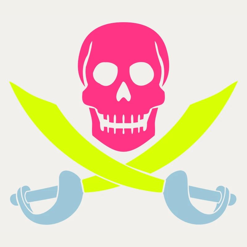 Pirate Skull Sabre Swords Skeleton Skull