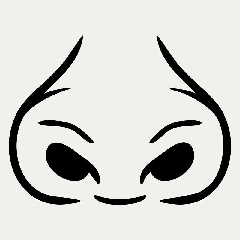 Large nostrils thick nose